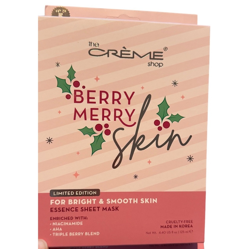 The Creme Shop Berry Merry Skin Essence Sheet Mask Limited Edition
